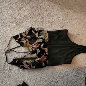 Bebe floral body suit